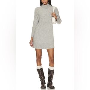 FREE PEOPLE Jaci Wool Blend Heather Gray Sweater Tunic Dress(M)